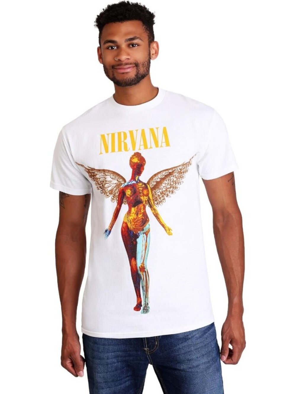 Unisex Nirvana In Utero Graphic Tee, Vintage Style Music T-Shirt, Casual Wear